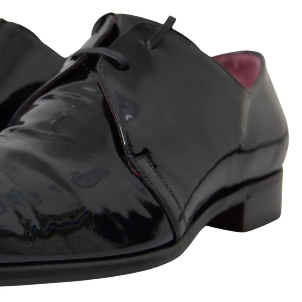 Dolce & Gabbana Black Patent Leather Formal Shoes - EU44/US11 - Shoes