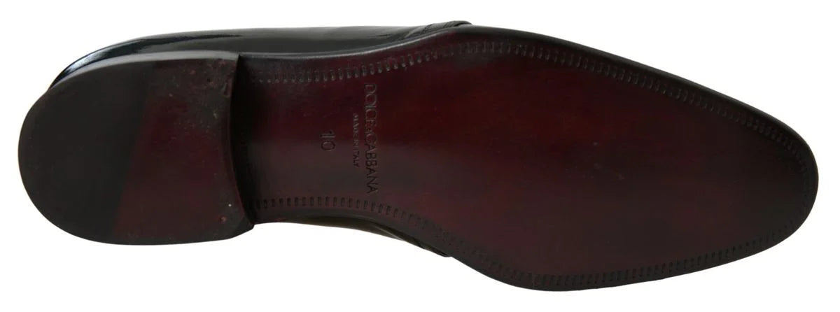 Dolce & Gabbana Black Patent Leather Formal Shoes - EU44/US11 - Shoes