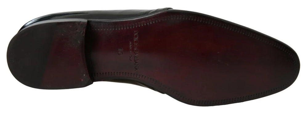 Dolce & Gabbana Black Patent Leather Formal Shoes - EU44/US11 - Shoes