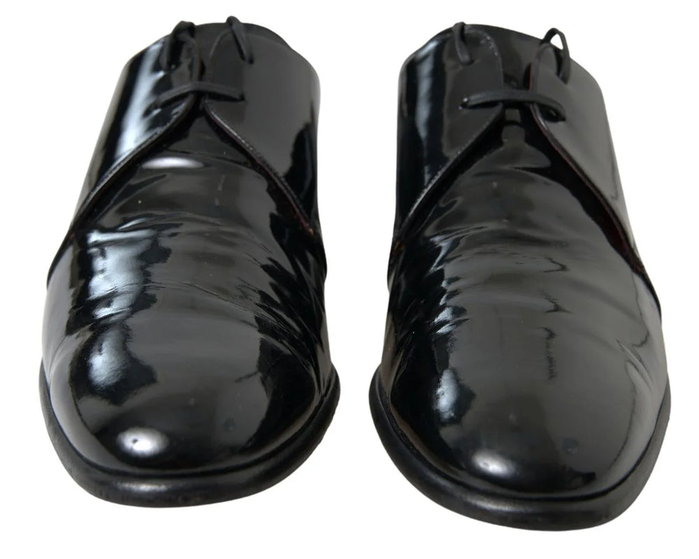 Dolce & Gabbana Black Patent Leather Formal Shoes - EU44/US11 - Shoes