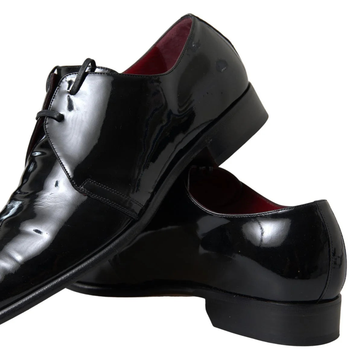 Dolce & Gabbana Black Patent Leather Formal Shoes - EU44/US11 - Shoes