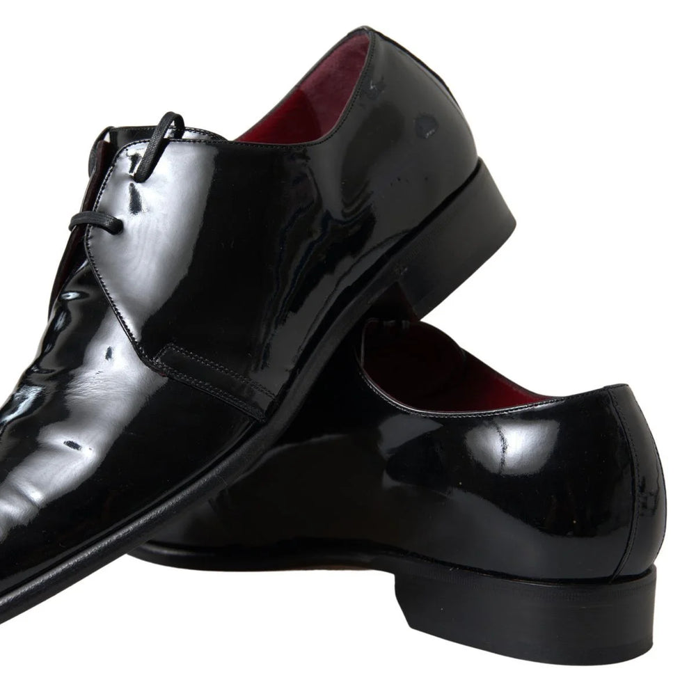 Dolce & Gabbana Black Patent Leather Formal Shoes - EU44/US11 - Shoes