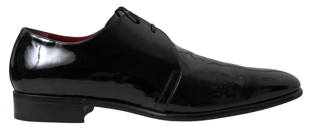Dolce & Gabbana Black Patent Leather Formal Shoes - EU44/US11 - Shoes