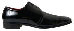 Dolce & Gabbana Black Patent Leather Formal Shoes - EU44/US11 - Shoes