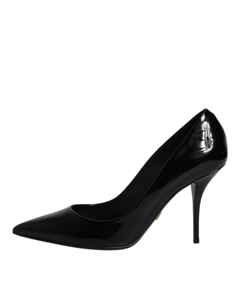 Dolce & Gabbana Black Patent Leather High Heels Pumps Shoes - EU37.5/US7 - Heels