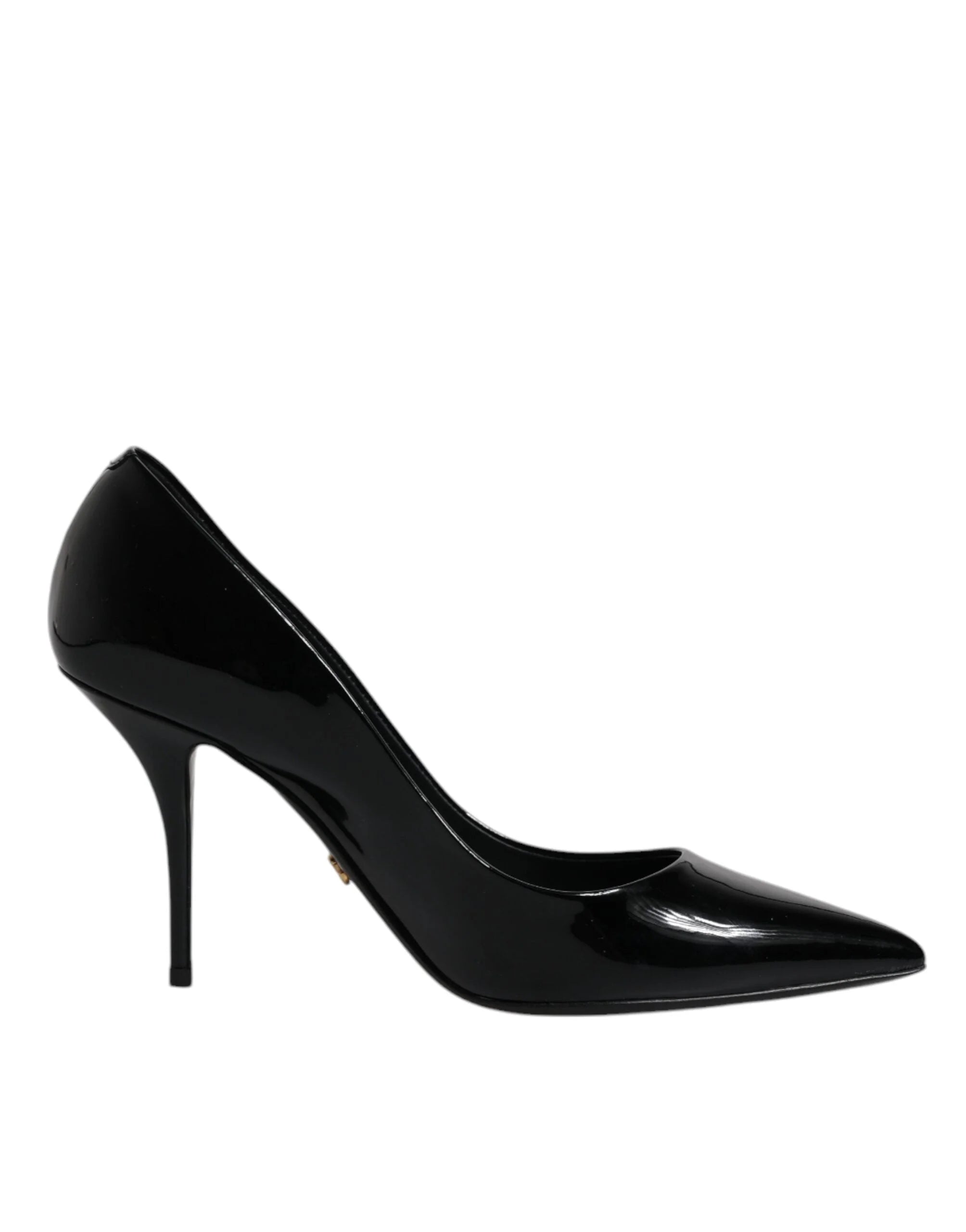Dolce & Gabbana Black Patent Leather High Heels Pumps Shoes - EU37.5/US7 - Heels