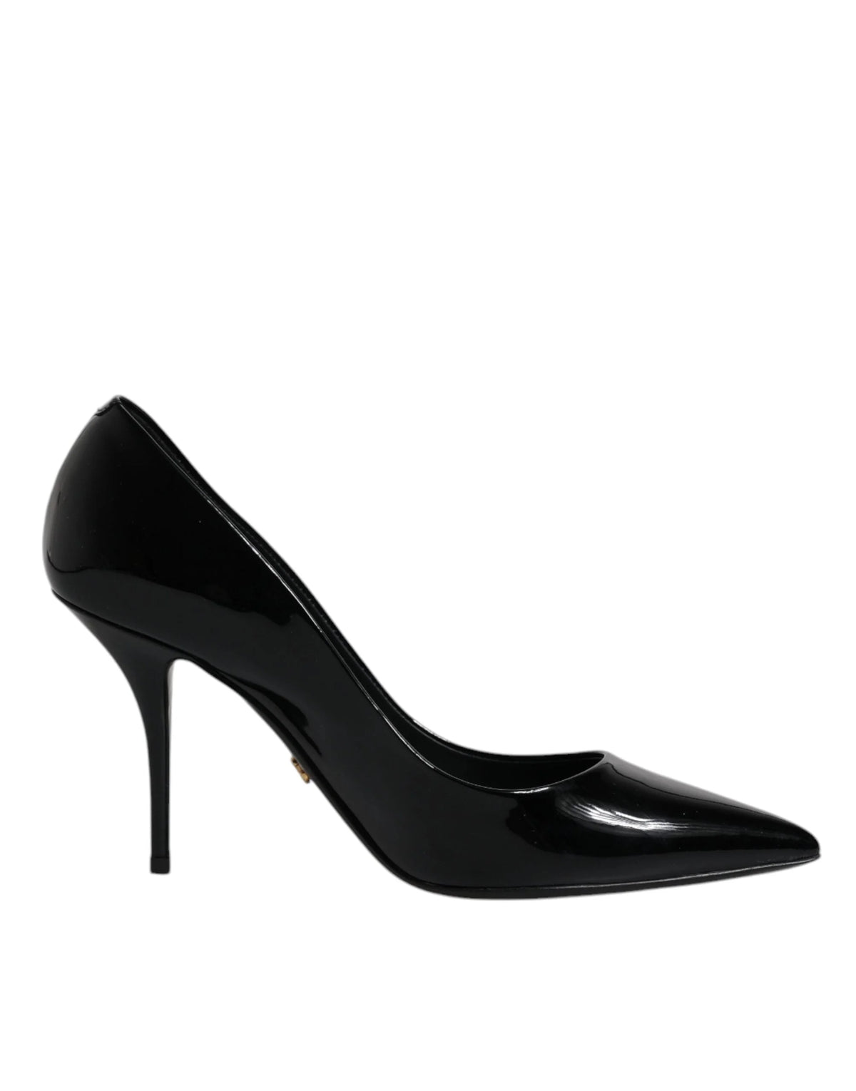 Dolce & Gabbana Black Patent Leather High Heels Pumps Shoes - EU37.5/US7 - Heels