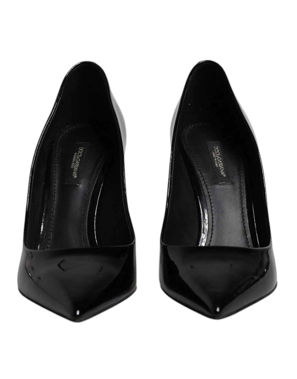 Dolce & Gabbana Black Patent Leather High Heels Pumps Shoes - EU37.5/US7 - Heels