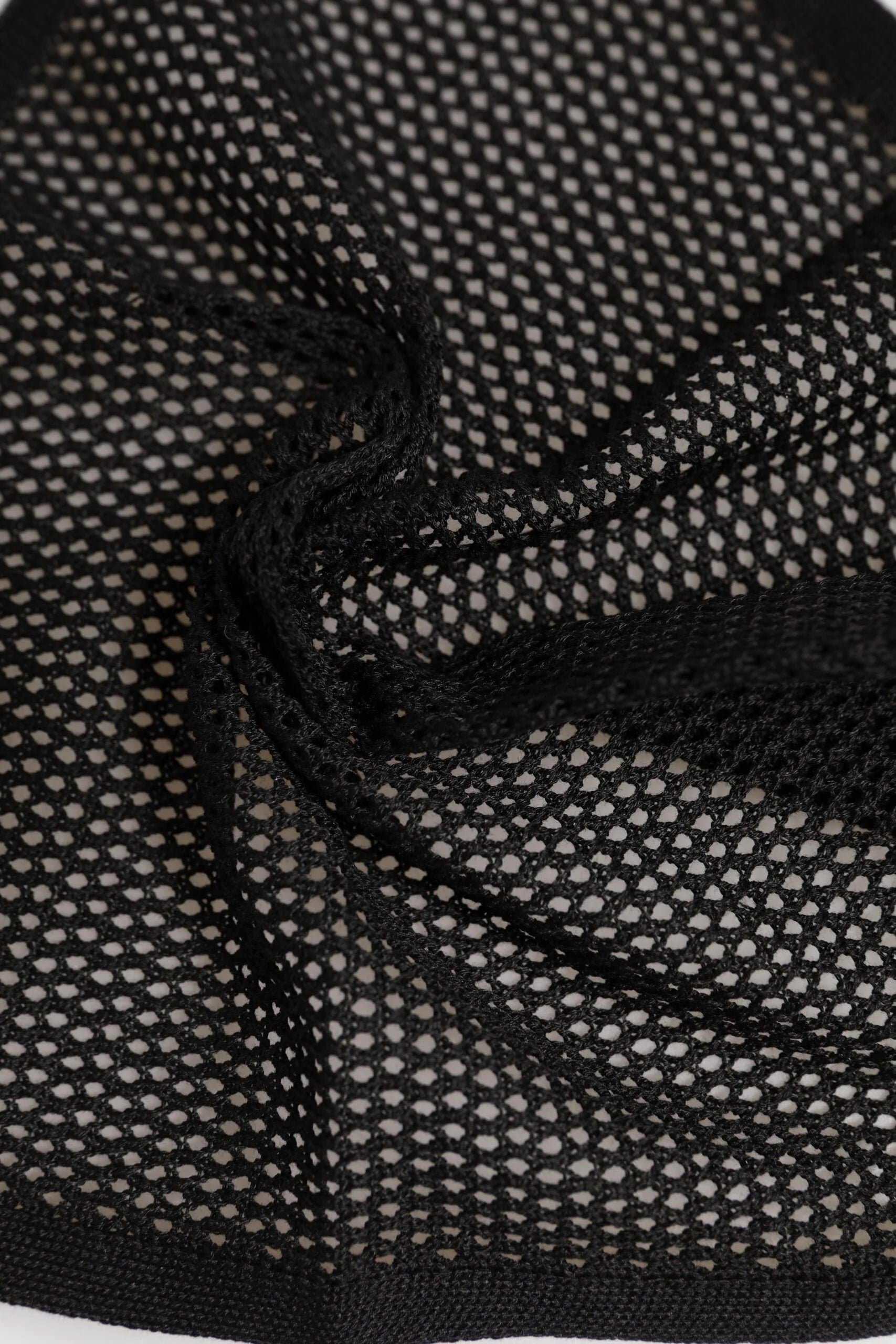 Dolce & Gabbana Black Patterned Cotton Square Foulard Scarf - Scarves & Shawls