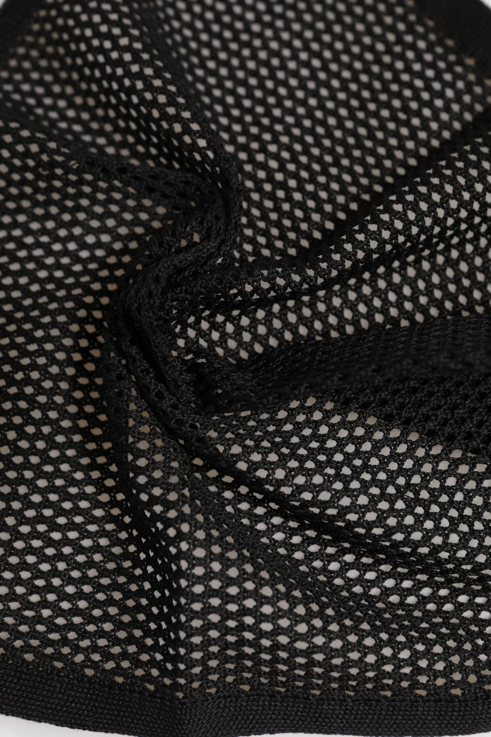 Dolce & Gabbana Black Patterned Cotton Square Foulard Scarf - Scarves & Shawls