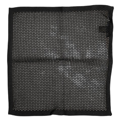 Dolce & Gabbana Black Patterned Cotton Square Foulard Scarf - Scarves & Shawls