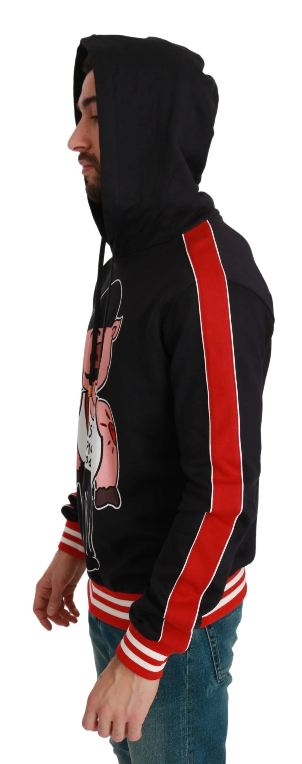 Dolce & Gabbana Black Pig of the Year Hooded Sweater - IT44 | XS - Hoodies