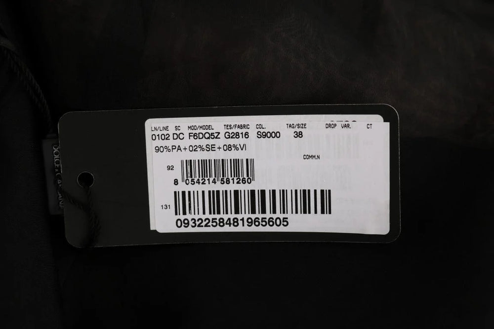 Dolce & Gabbana Black Pink Silk Applique Shift Dress - IT38|XS - Dresses