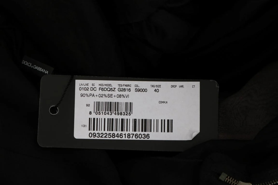 Dolce & Gabbana Black Pink Silk Long Shift Dress - IT40|S - Dresses