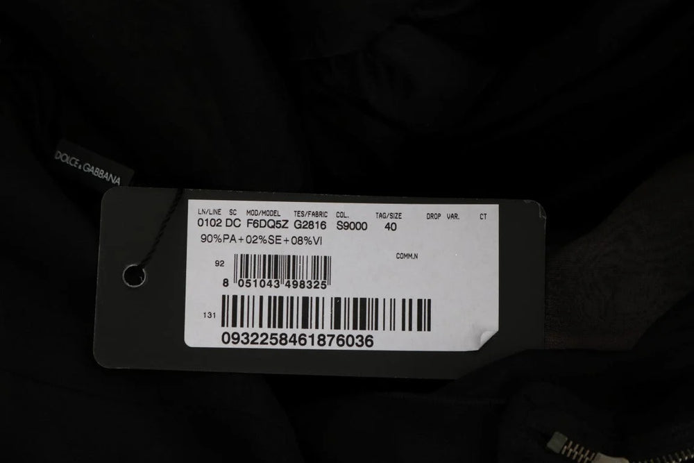 Dolce & Gabbana Black Pink Silk Long Shift Dress - IT40|S - Dresses