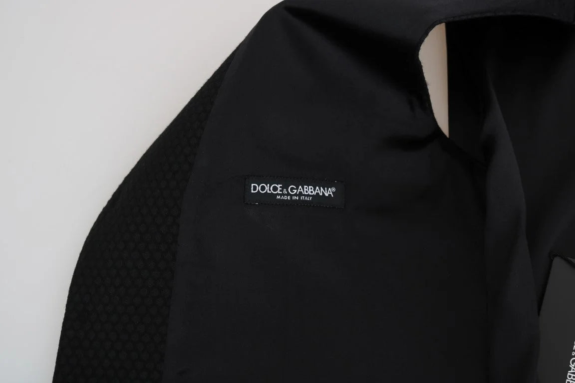 Dolce & Gabbana Black Polka Dot Pattern Vest - IT48 | M - Vests