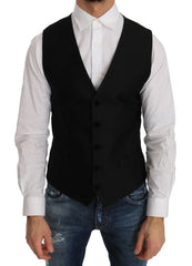 Dolce & Gabbana Black Polka Dot Pattern Vest - IT48 | M - Vests