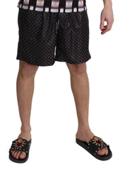 Dolce & Gabbana Black Polka Dot Print Beachwear Swimwear - IT4 | S - Swim Boxers