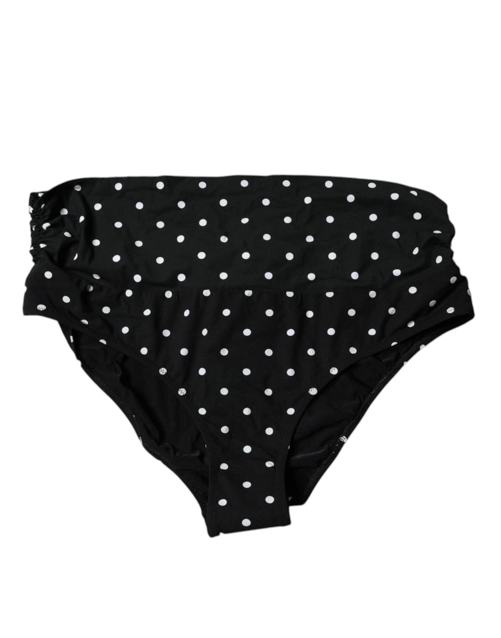Dolce & Gabbana Black Polka Dot Swimsuit Bikini Bottom Swimwear - IT4 | L - Classic Bikinis