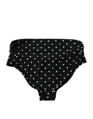 Dolce & Gabbana Black Polka Dot Swimsuit Bikini Bottom Swimwear - IT4 | L - Classic Bikinis