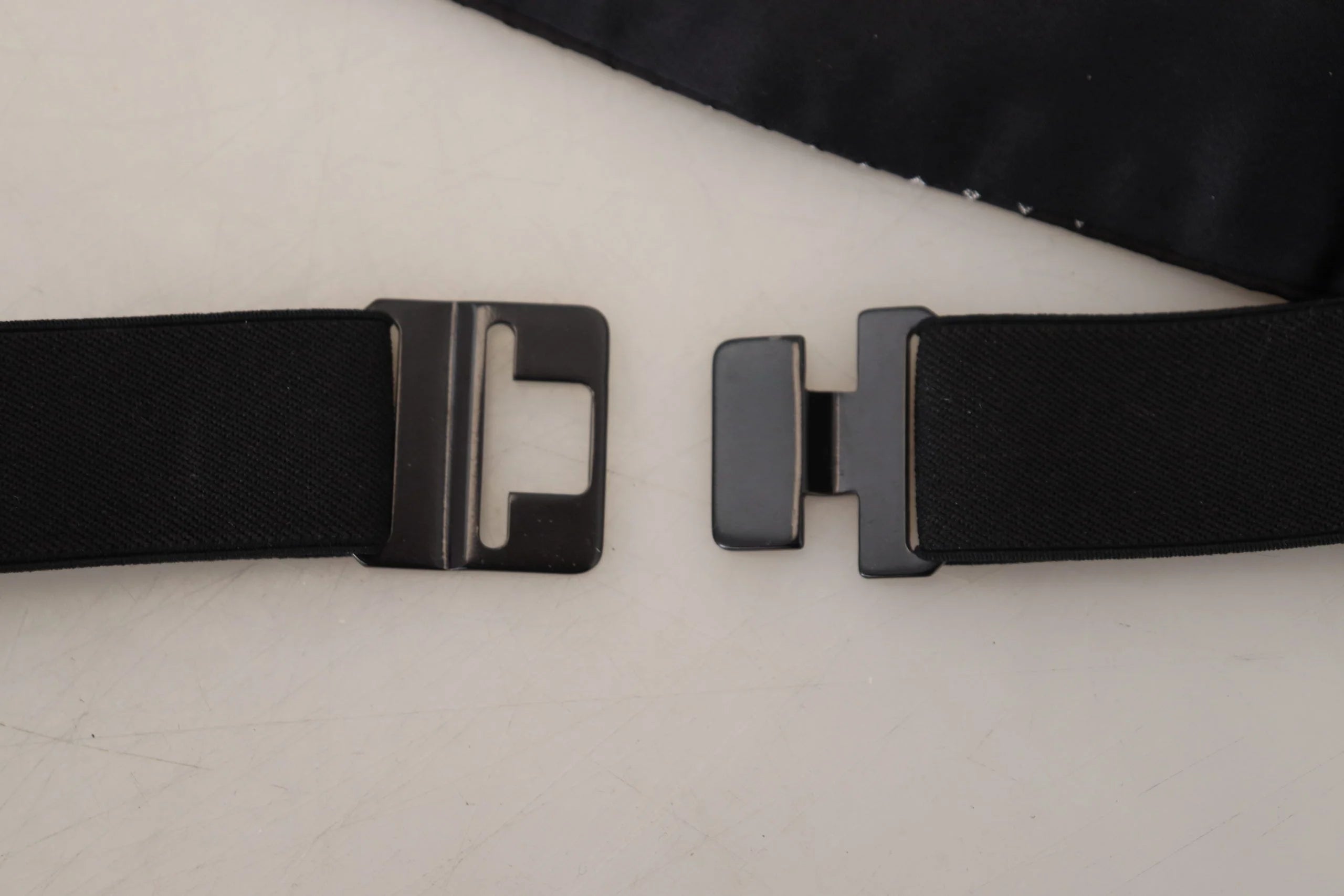 Dolce & Gabbana Black Polka Dot Wide Waist Men Belt Cummerband - IT52 | L - Suspenders