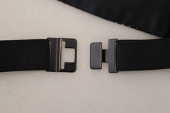 Dolce & Gabbana Black Polka Dot Wide Waist Men Belt Cummerband - IT52 | L - Suspenders