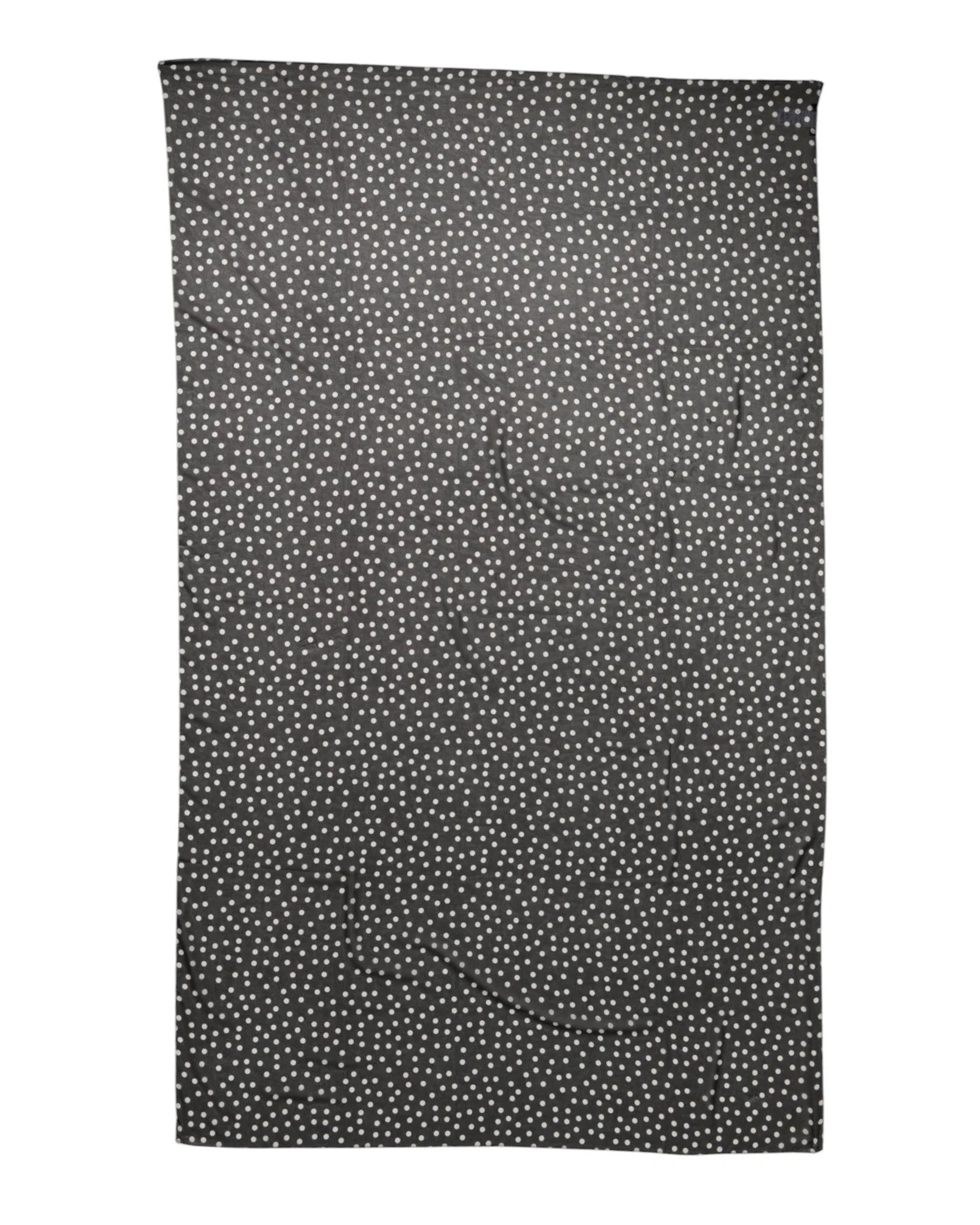 Dolce & Gabbana Black Polka Dots Polyester Wrap Shawl Scarf - Scarves & Shawls