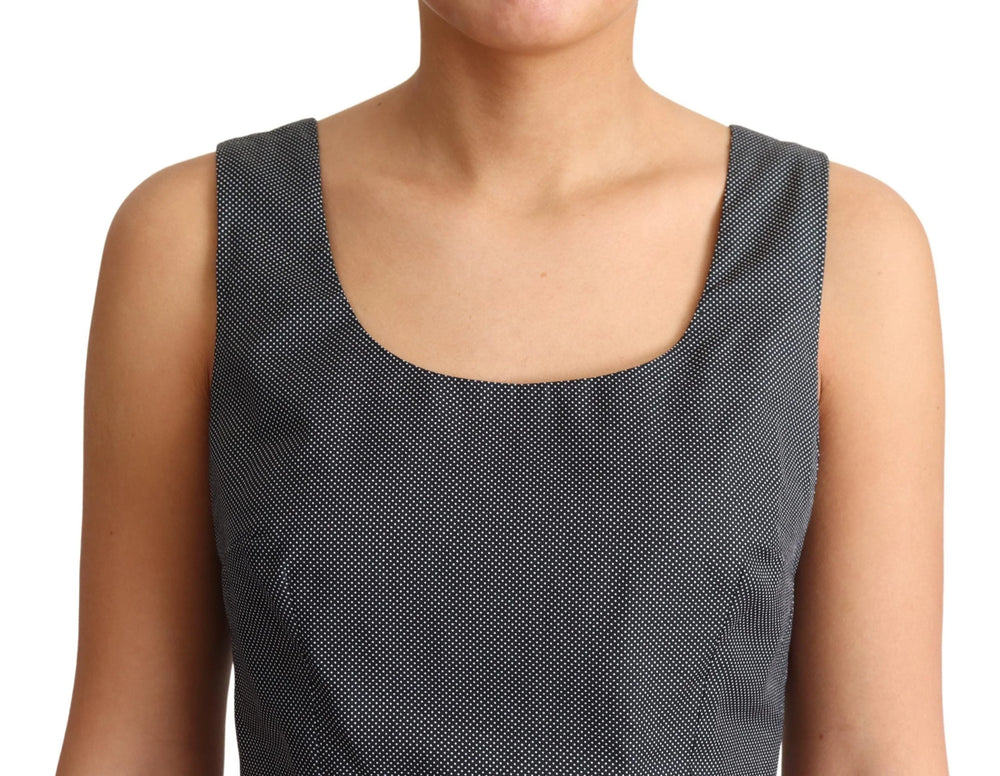 Dolce & Gabbana Black Polka Dotted Cotton A-Line Dress - Dresses