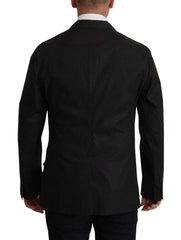 Dolce & Gabbana Black Polka Dotted Cotton Blazer Jacket - Sport Jackets