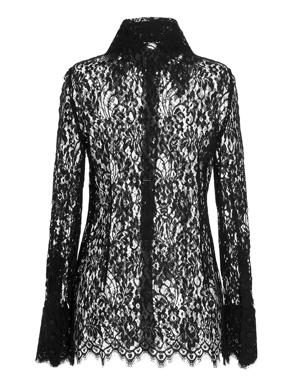 Dolce & Gabbana Black Polyamide Blouse - IT46