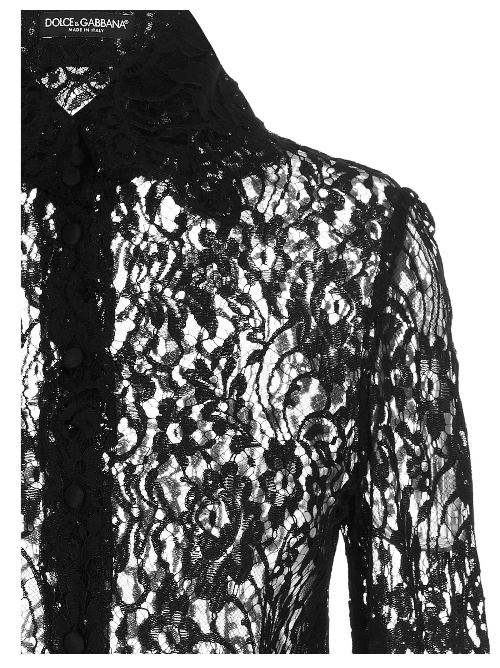 Dolce & Gabbana Black Polyamide Blouse - IT46