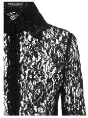 Dolce & Gabbana Black Polyamide Blouse - IT46