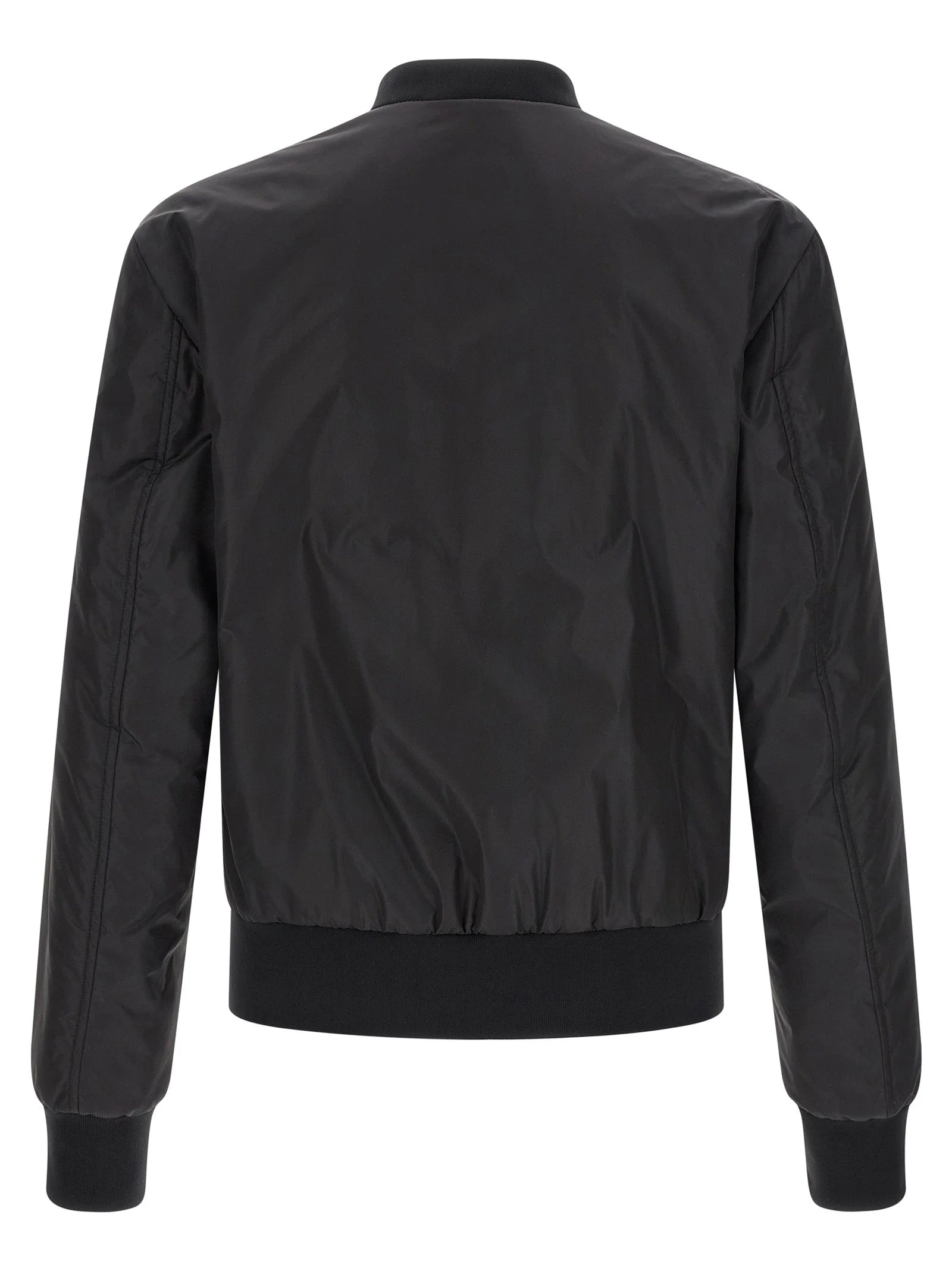 Dolce & Gabbana Black Polyamide Bomber