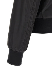 Dolce & Gabbana Black Polyamide Bomber