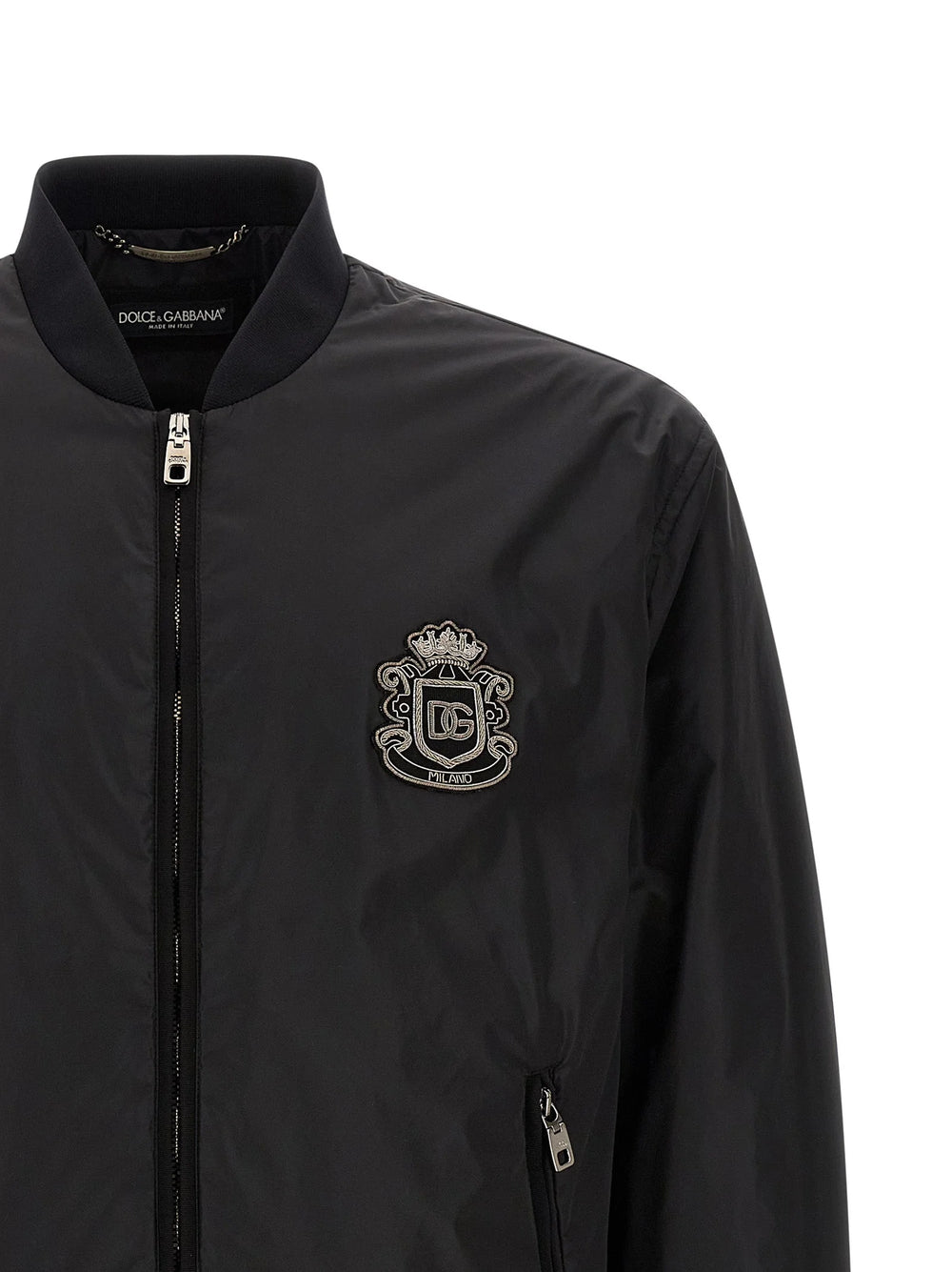 Dolce & Gabbana Black Polyamide Bomber - XXL
