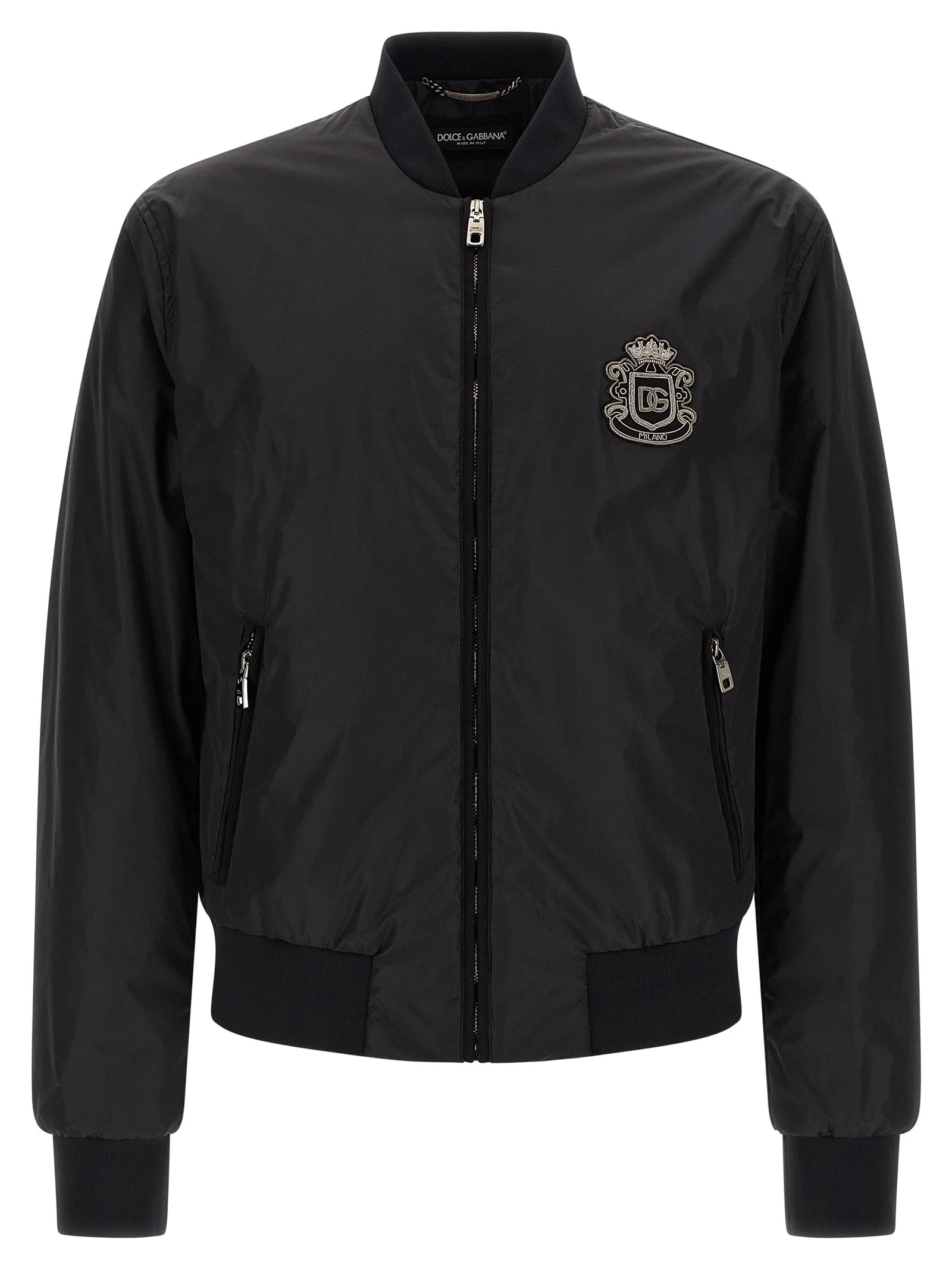 Dolce & Gabbana Black Polyamide Bomber - XXL