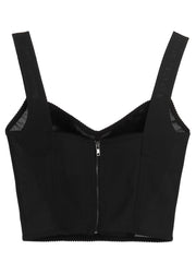 Dolce & Gabbana Black Polyamide Tank Tops - IT50 | L