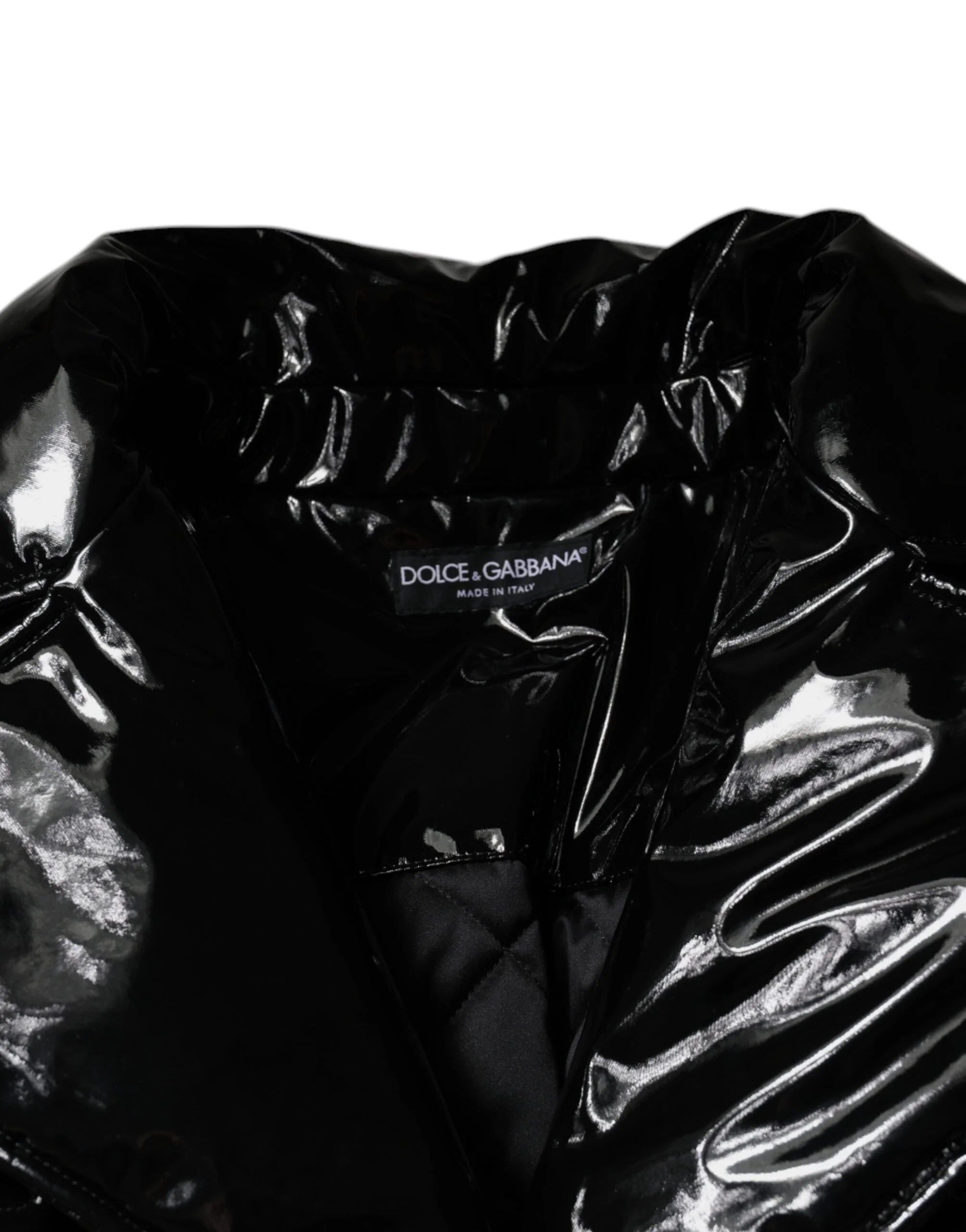 Dolce & Gabbana Black Polyester Button Down Blouson Jacket - Bomber Jackets
