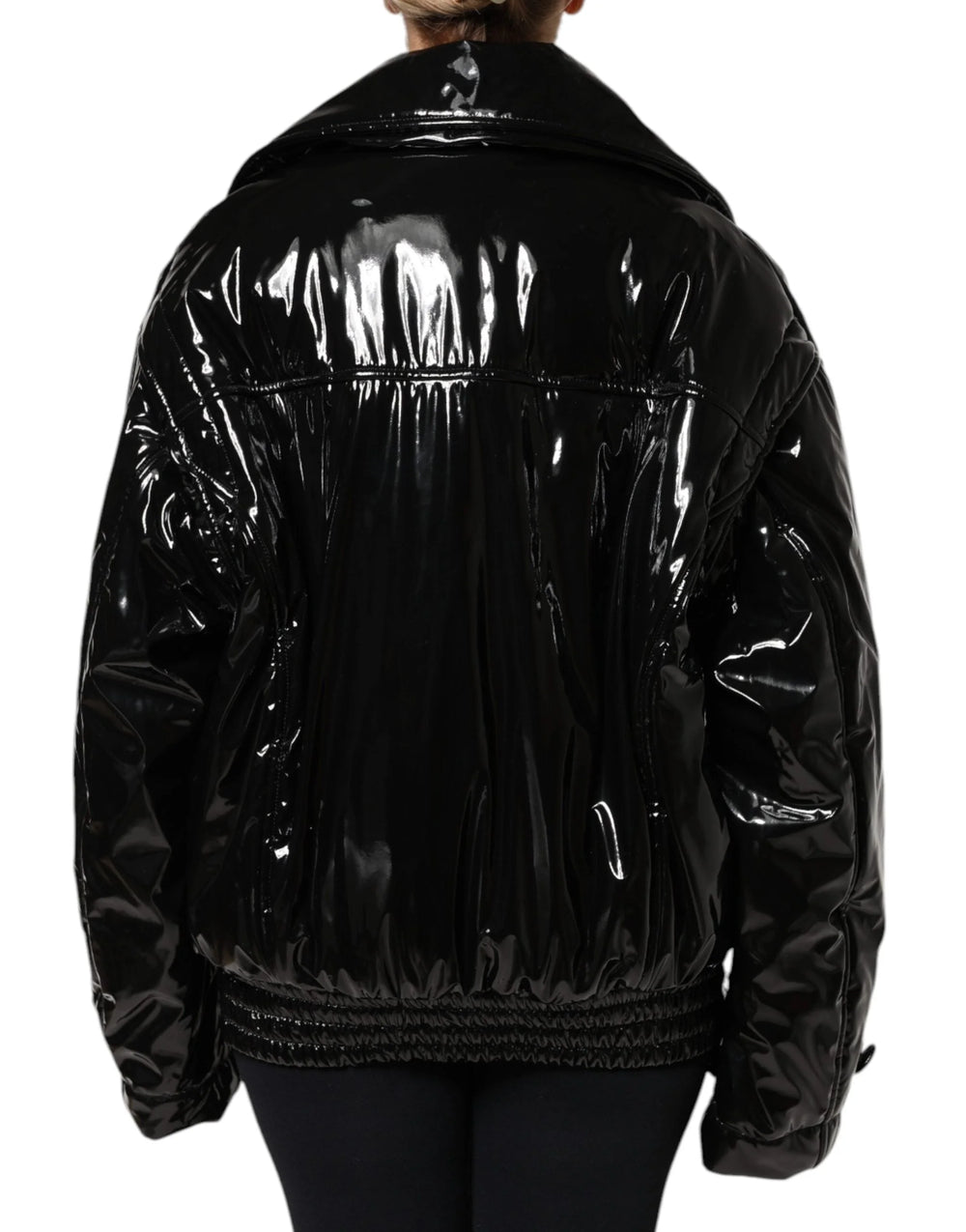 Dolce & Gabbana Black Polyester Button Down Blouson Jacket - Bomber Jackets