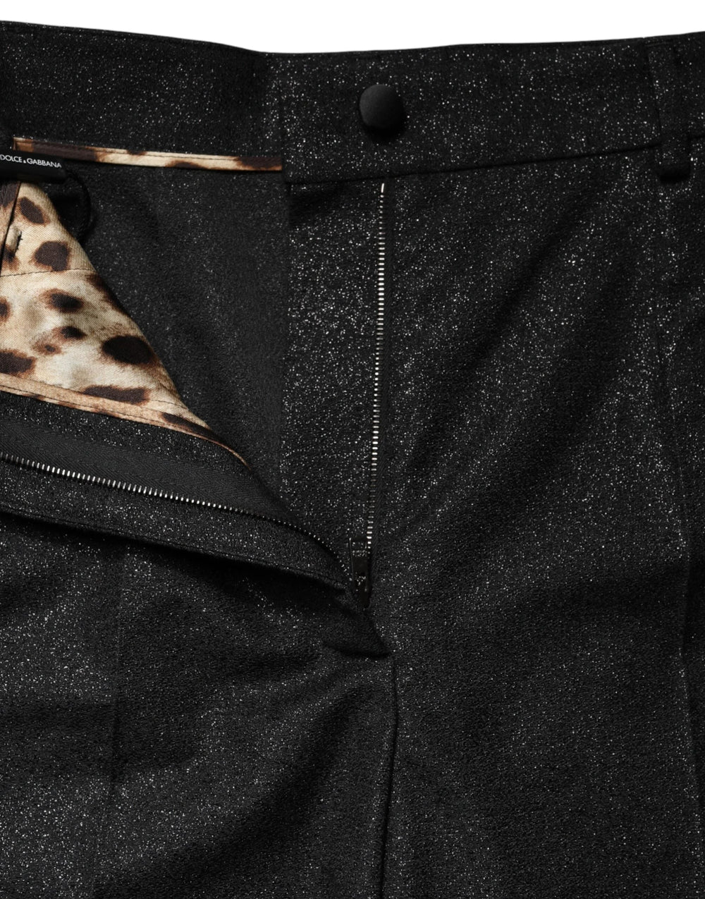 Dolce & Gabbana Black Polyester Casual High Waist Mini Shorts - IT38 | XS