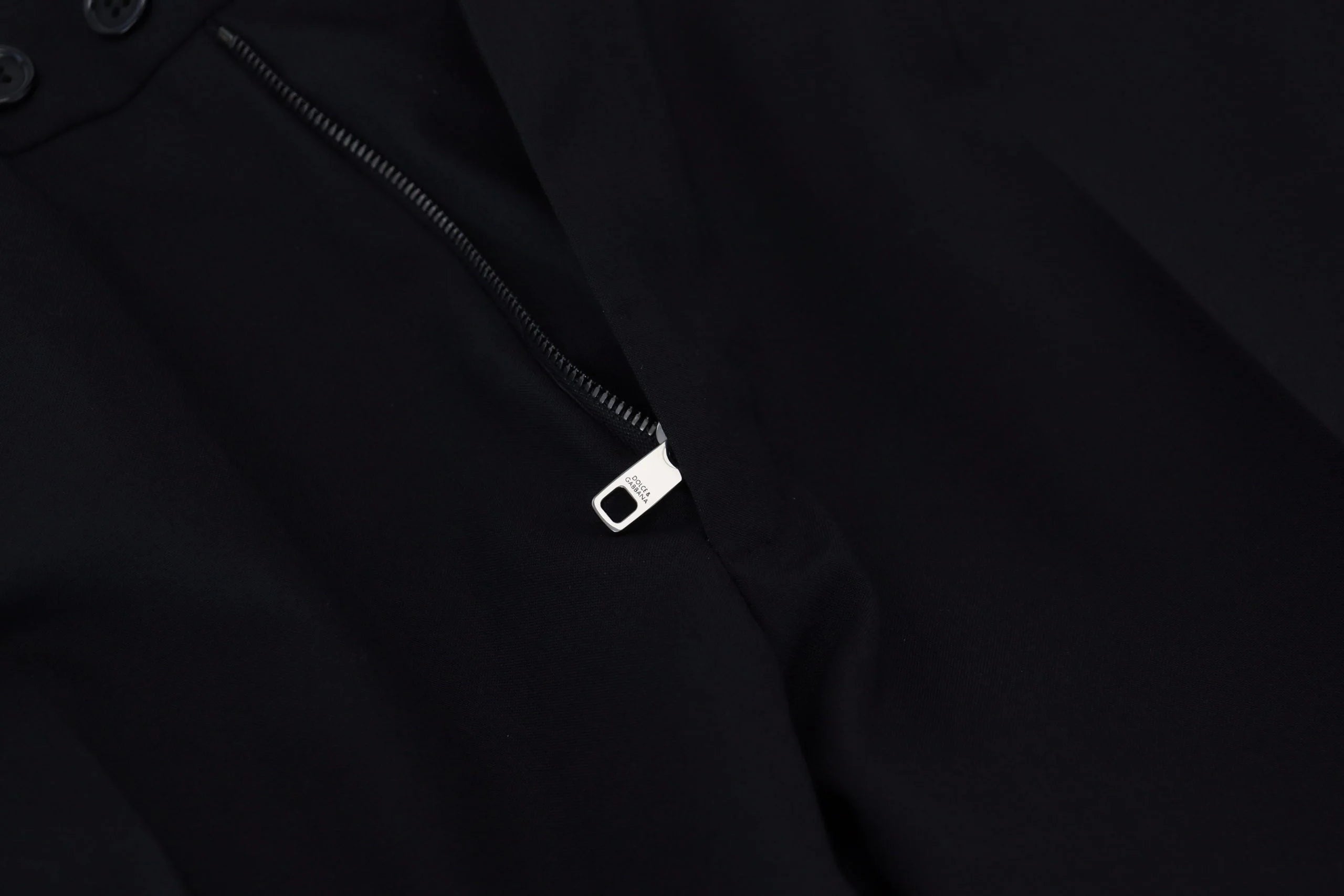 Dolce & Gabbana Black Polyester Chino Formal Pants - IT48 | M - Chinos