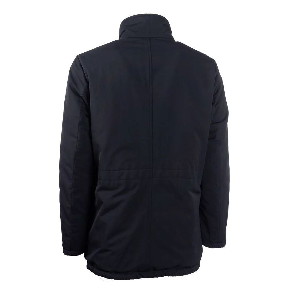 Dolce & Gabbana Black Polyester Coat - IT48 | M