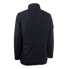 Dolce & Gabbana Black Polyester Coat - IT48 | M