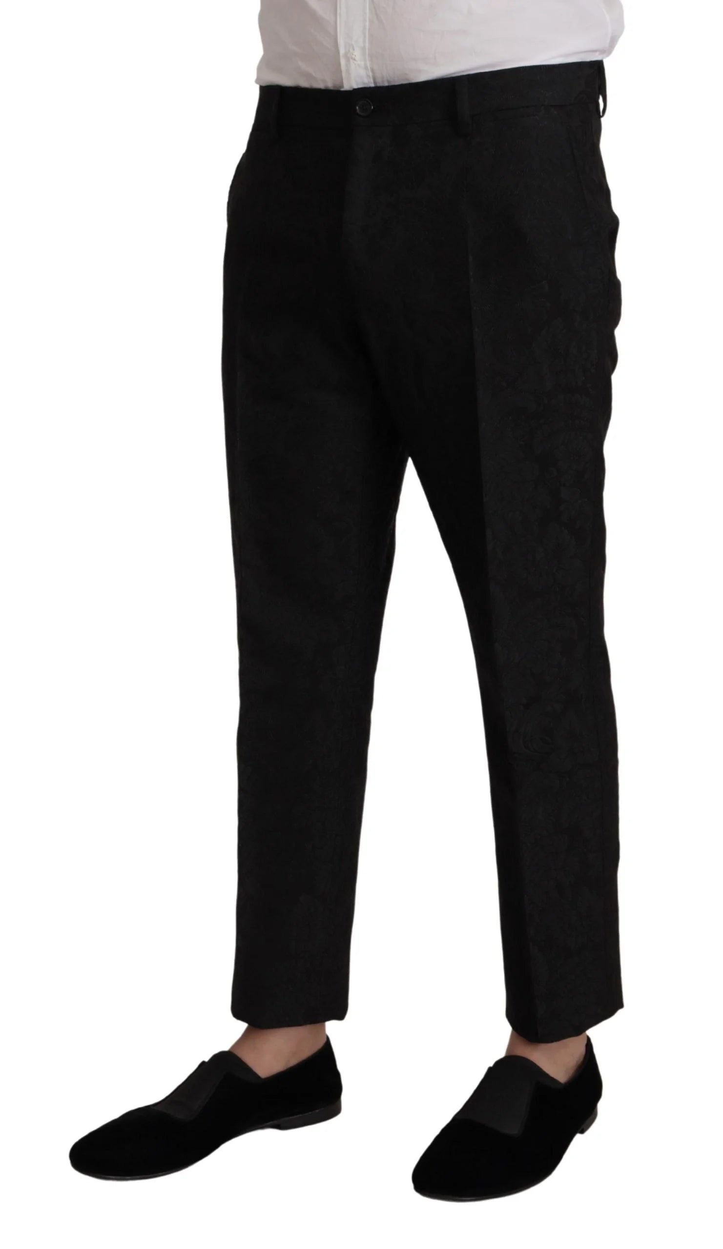 Dolce & Gabbana Black Polyester Formal 2 Piece MARTINI Suit - IT48 | M - Pant Suits