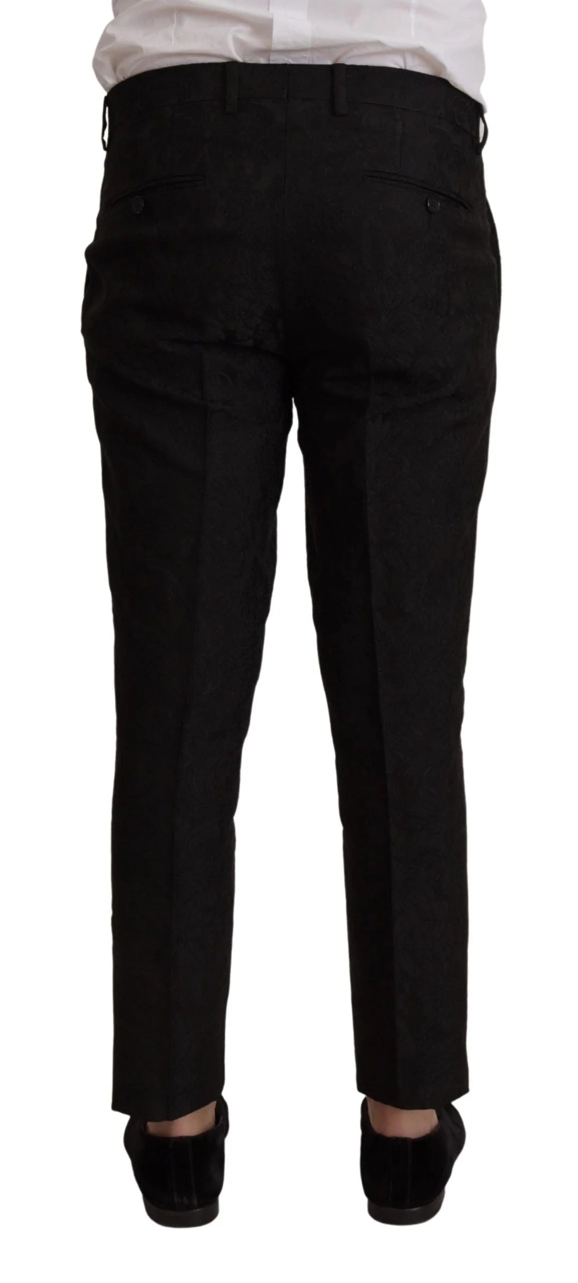 Dolce & Gabbana Black Polyester Formal 2 Piece MARTINI Suit - IT48 | M - Pant Suits