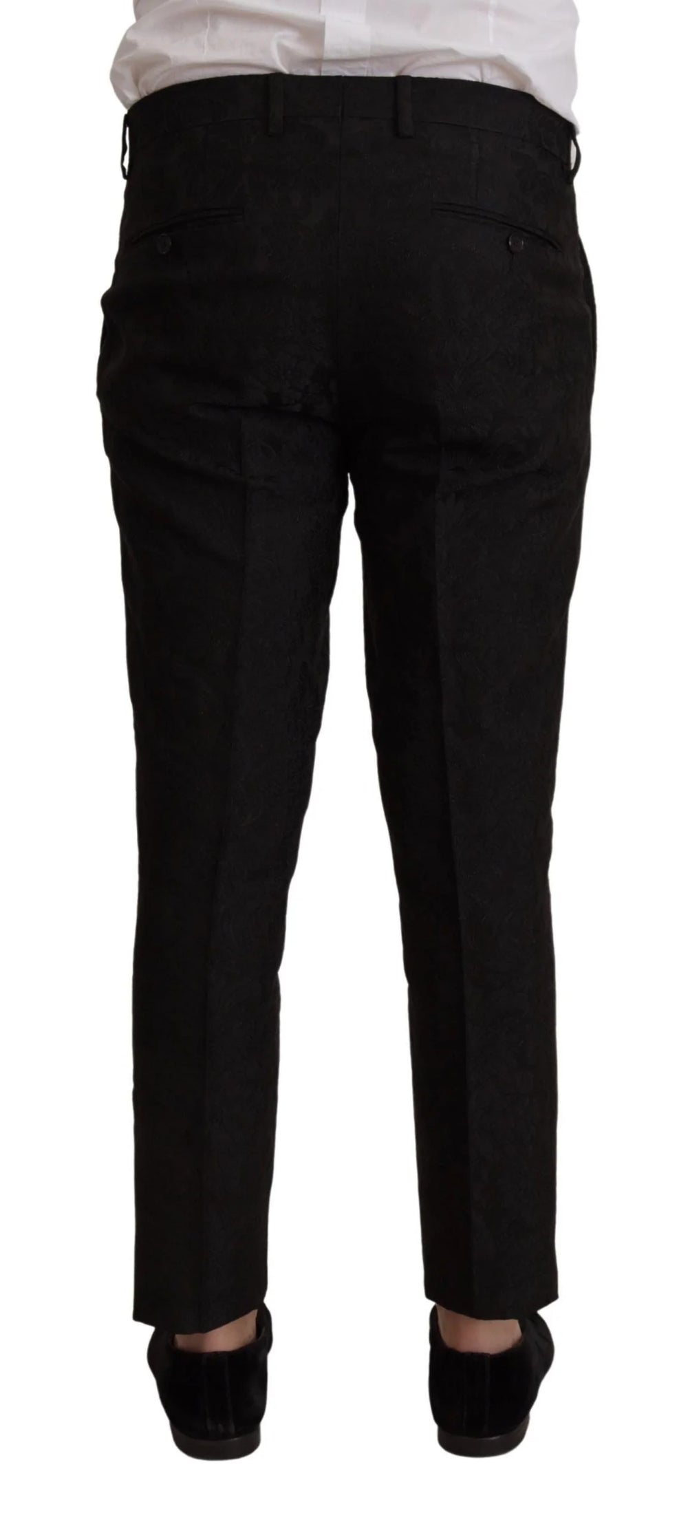 Dolce & Gabbana Black Polyester Formal 2 Piece MARTINI Suit - IT48 | M - Pant Suits