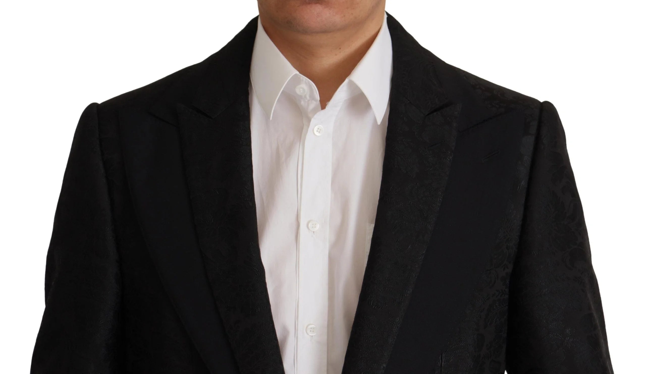 Dolce & Gabbana Black Polyester Formal 2 Piece MARTINI Suit - IT48 | M - Pant Suits