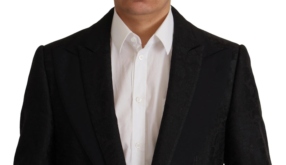 Dolce & Gabbana Black Polyester Formal 2 Piece MARTINI Suit - IT48 | M - Pant Suits