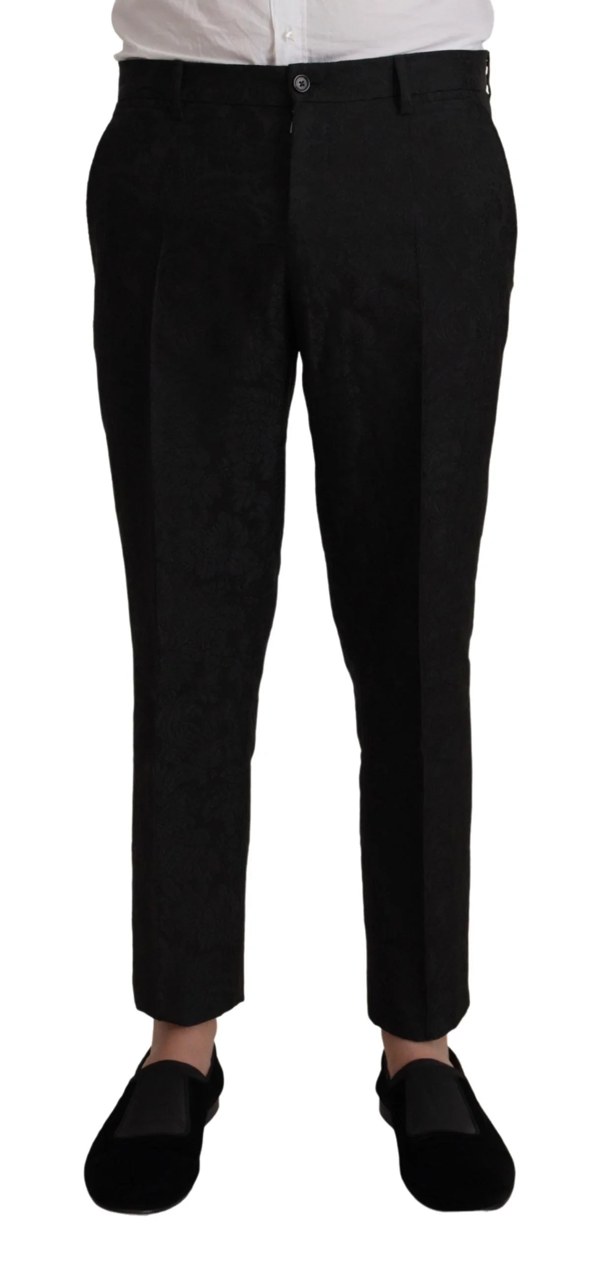 Dolce & Gabbana Black Polyester Formal 2 Piece MARTINI Suit - IT48 | M - Pant Suits