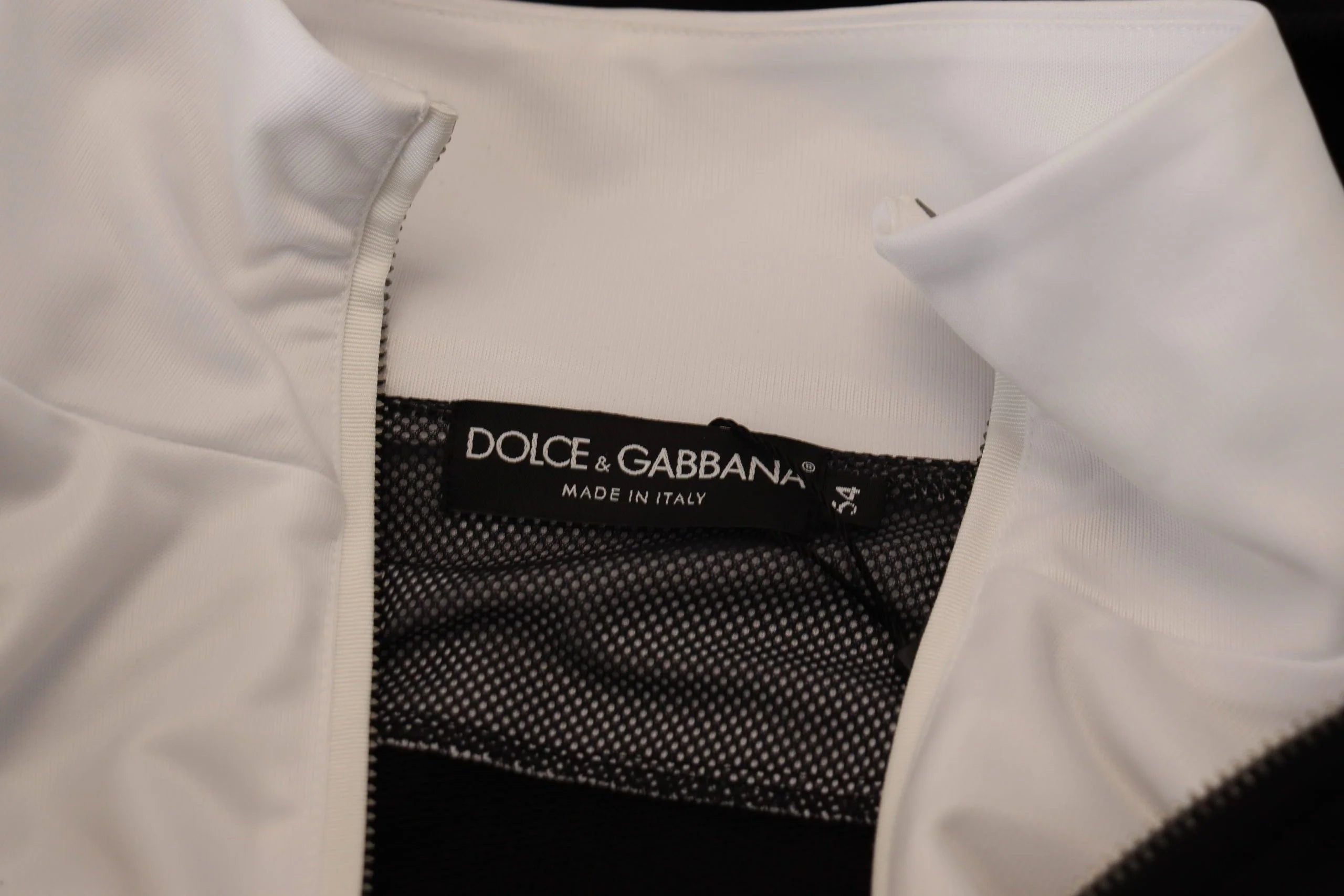 Dolce & Gabbana Black Polyester Hooded Full Zip Jacket - IT54 | XL - Bomber Jackets